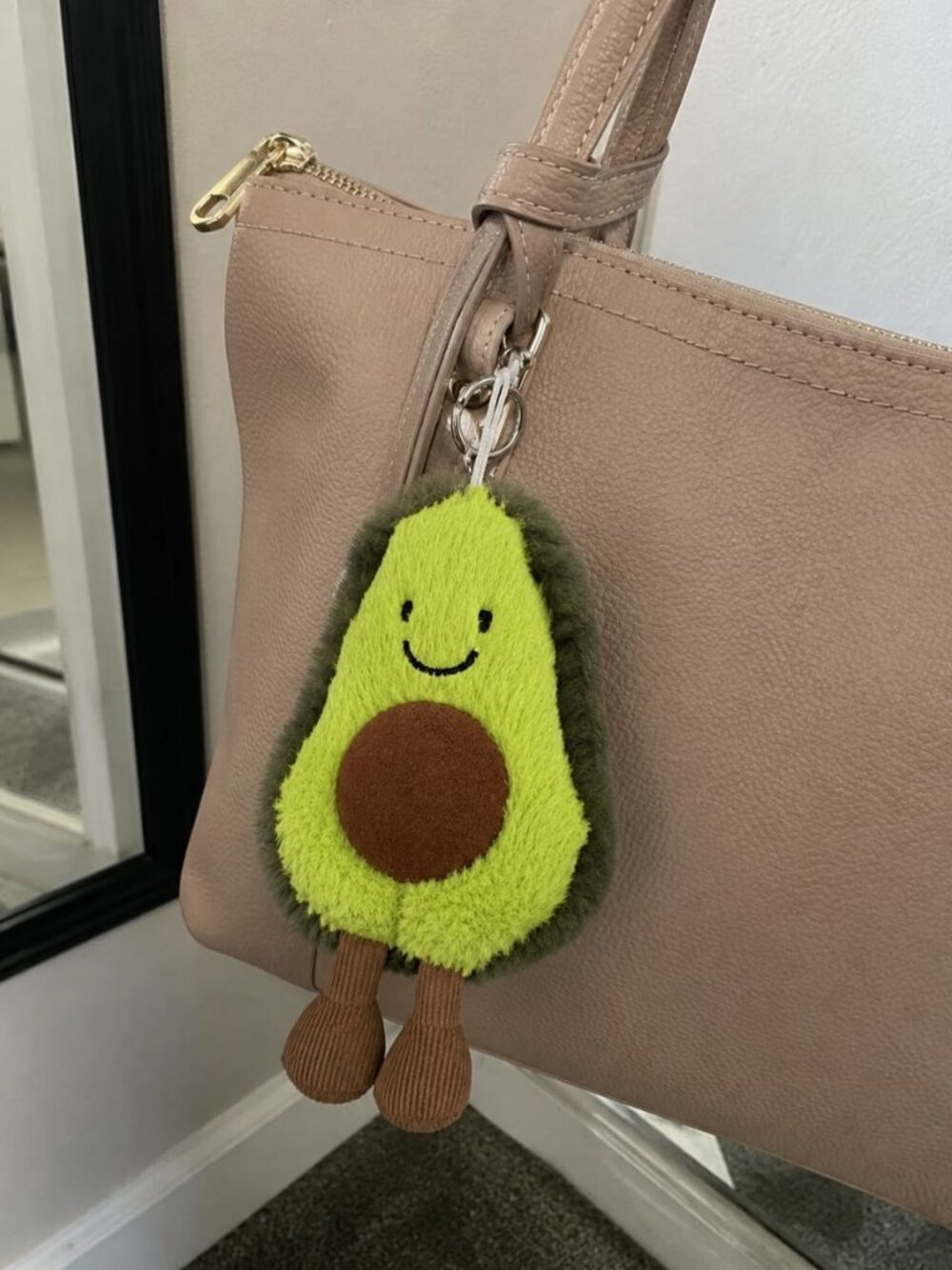 Jellycat Amuseables Avocado Bag Charm Plush Keychain NWT with Dust Bag - Picture 4 of 4